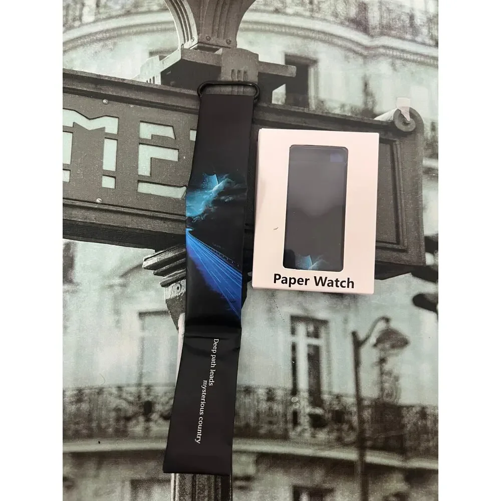 New Waterproof Tyvek Paper Digital Watch Unisex LED Printed Wristband